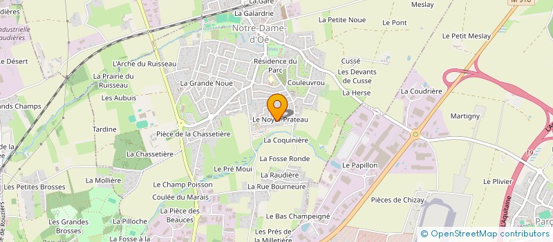 localisation de l'entreprise SAS MAX & LAUREN  NOTRE-DAME-D'OE