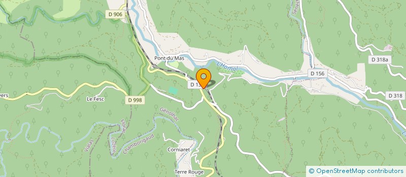 localisation de l'entreprise SAS MAYOL BORDARIER  GENOLHAC