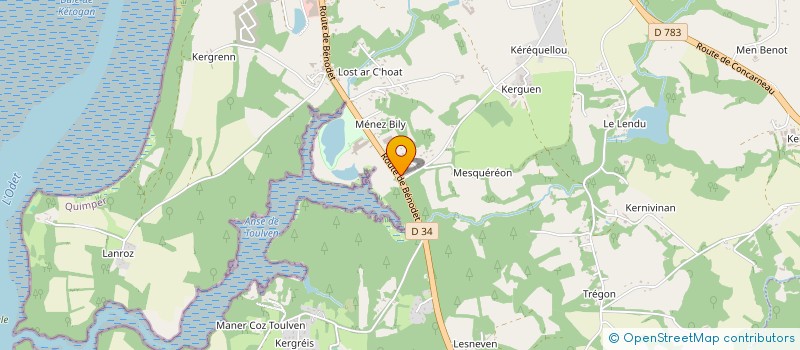 localisation de l'entreprise SAS MB DISTRIBUTION à QUIMPER