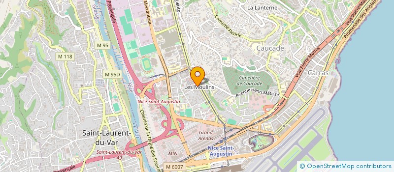 localisation de l'entreprise SAS MBA SECURITE à NICE