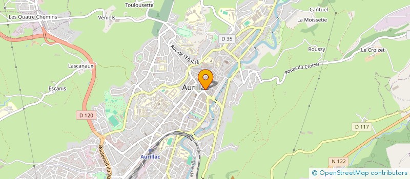 localisation de l'entreprise SAS MC à AURILLAC