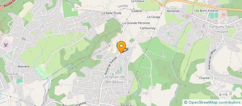 localisation de l'entreprise SAS MCL PROJECTS HABITATS  CARIGNAN-DE-BORDEAUX