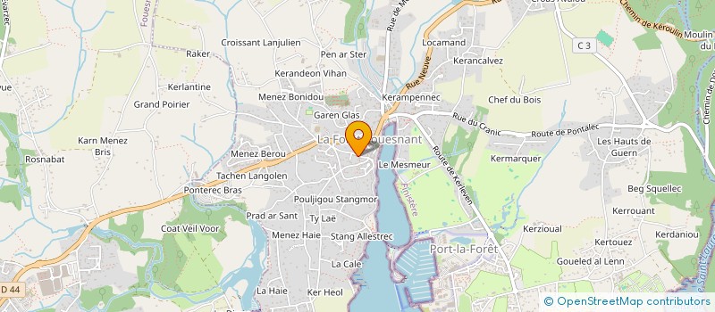 localisation de l'entreprise SAS MCP à LA FORET-FOUESNANT