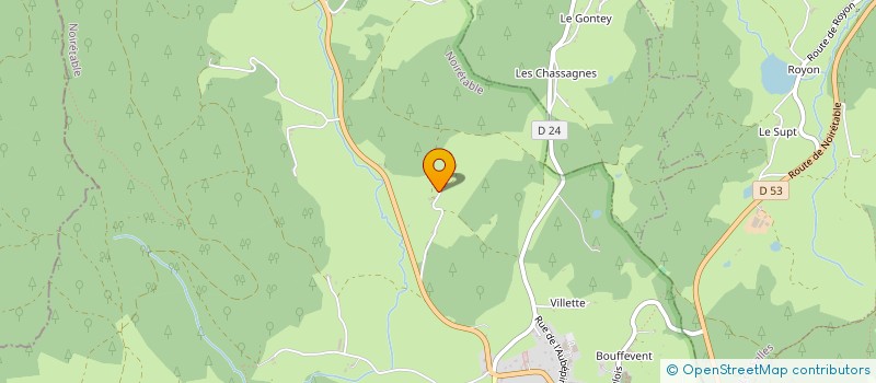 localisation de l'entreprise SAS MDR  NOIRETABLE