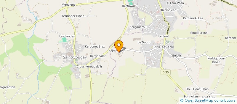 localisation de l'entreprise SAS MEAR  PLOUZEVEDE