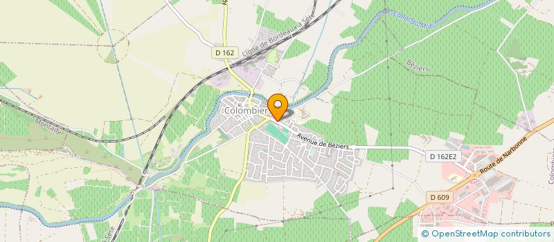 localisation de l'entreprise SAS MEGES - SEVET à COLOMBIERS