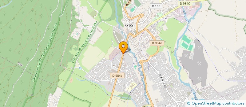 localisation de l'entreprise SAS MEHDI VALSERINE  GEX