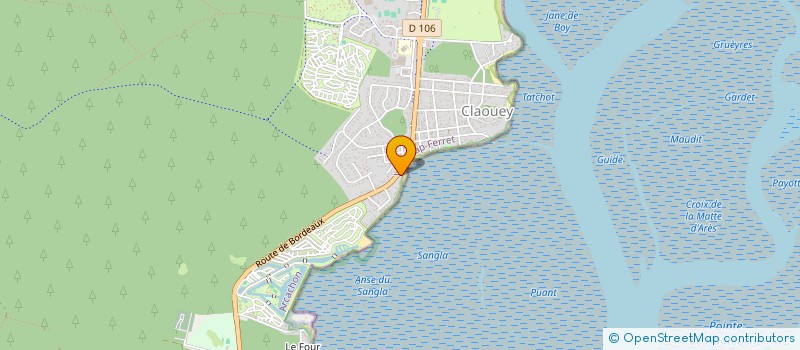 localisation de l'entreprise SAS MELANIE SERRE  LEGE-CAP-FERRET