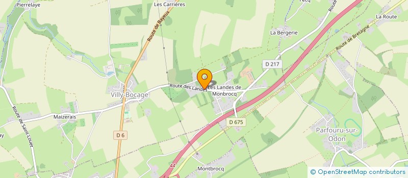 localisation de l'entreprise SAS MELDARK  VILLY-BOCAGE