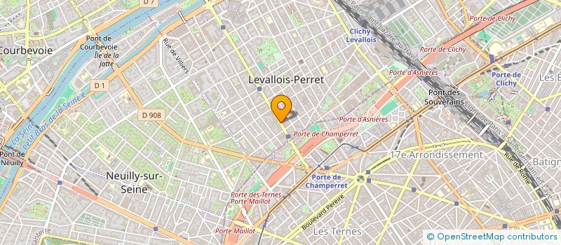 localisation de l'entreprise SAS MENSCH  LEVALLOIS-PERRET