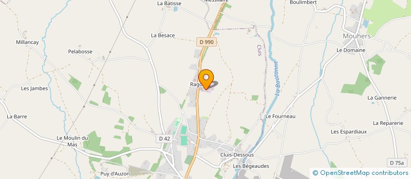 localisation de l'entreprise SAS MENUISERIE MOREAU à CLUIS