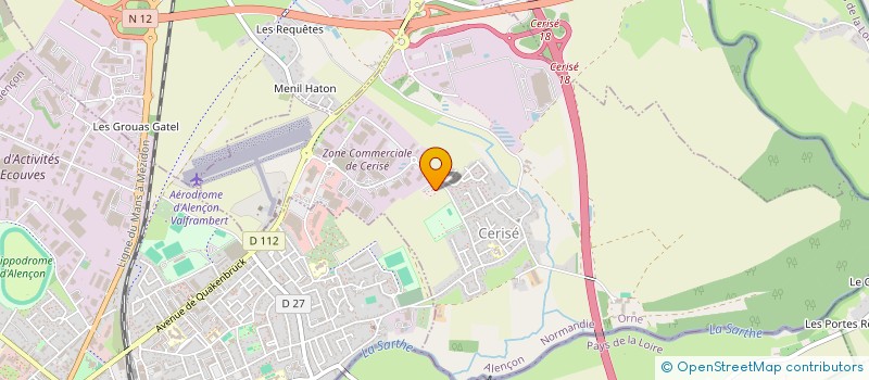 localisation de l'entreprise SAS MENUISERIE VESLOT à CERISE