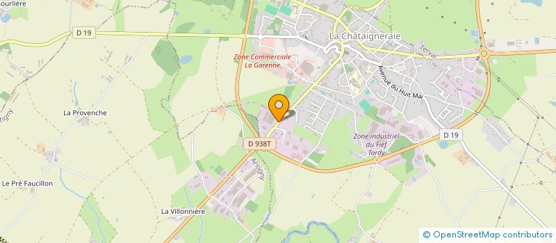 localisation de l'entreprise SAS MEUBLES ARTCOPI à LA CHATAIGNERAIE