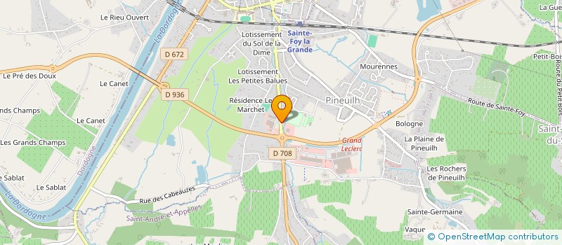 localisation de l'entreprise SAS MEUBLES ET VOUS à PINEUILH