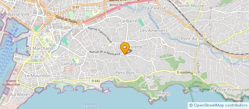 localisation de l'entreprise SAS MGD DEVELOPPEMENT  TOULON