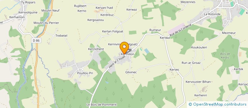 localisation de l'entreprise SAS MGS  POMMERIT-LE-VICOMTE