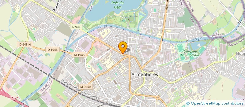 localisation de l'entreprise SAS MH FOOD à ARMENTIERES