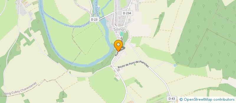 localisation de l'entreprise SAS MICHAUD.M  SOING-CUBRY-CHARENTENAY