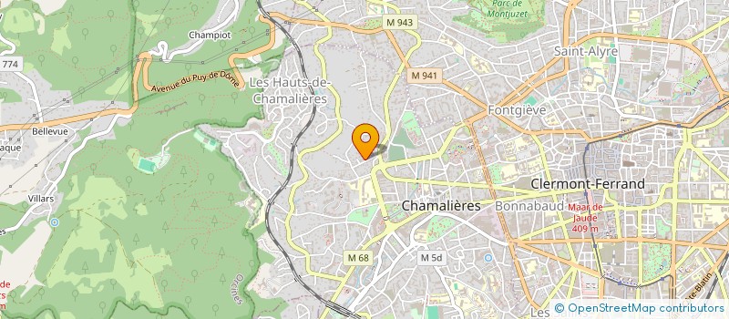 localisation de l'entreprise SAS MICHEL GAXATTE PISCINE  CHAMALIERES