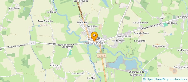 localisation de l'entreprise SAS MICHELLON  SAINT-JEAN-SUR-REYSSOUZE