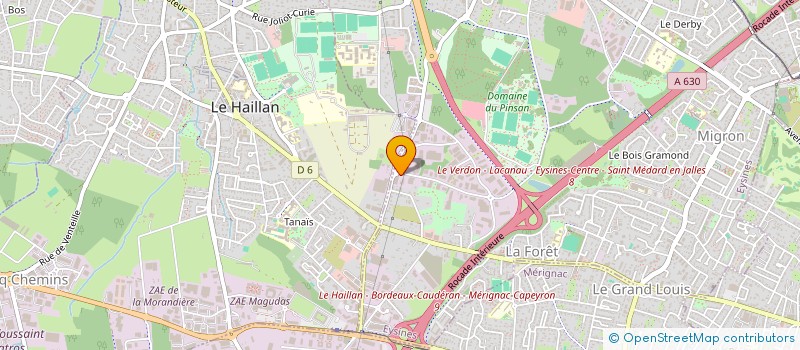 localisation de l'entreprise SAS MIDEV à EYSINES