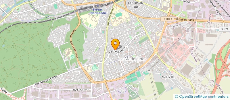 localisation de l'entreprise SAS MIJO  EVREUX