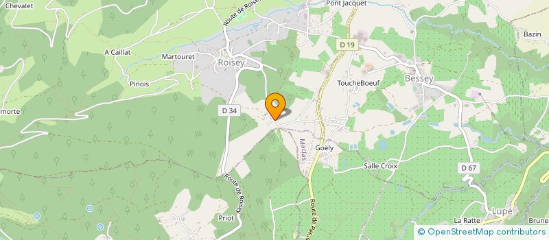 localisation de l'entreprise SAS MILLICANNI  ROISEY