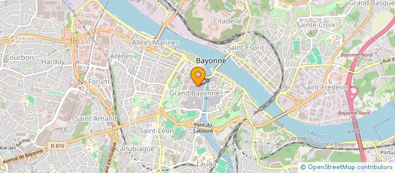 localisation de l'entreprise SAS MILU à BAYONNE