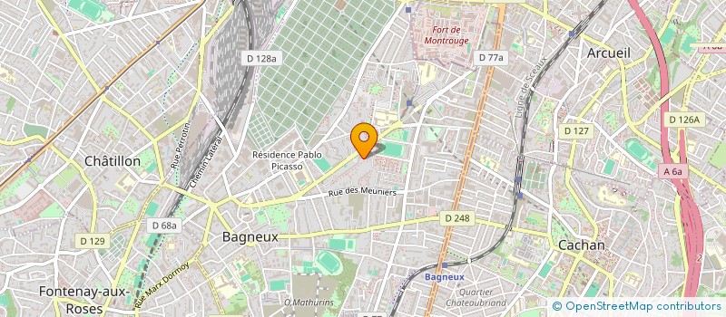 localisation de l'entreprise SAS MINERVA  BAGNEUX