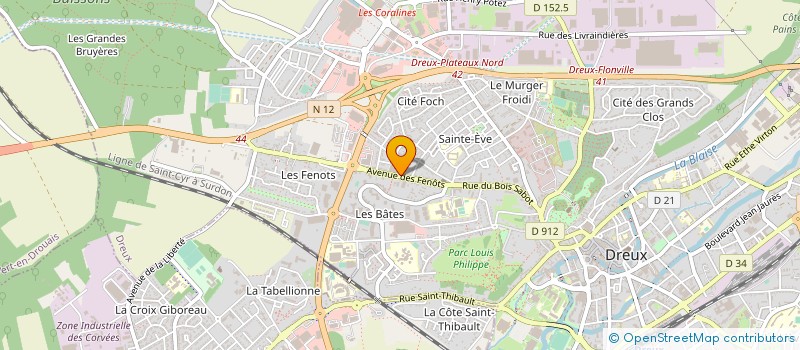localisation de l'entreprise SAS MINI PAINS à DREUX