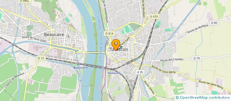 localisation de l'entreprise SAS MIREILLE  TARASCON