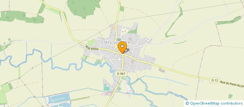 localisation de l'entreprise SAS MIRET  CRECY-SUR-SERRE