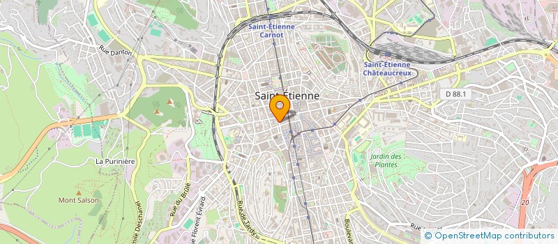 localisation de l'entreprise SAS MIRZ  SAINT-ETIENNE