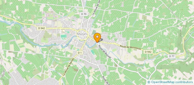 localisation de l'entreprise SAS MISE EN VALEUR  MAZAN