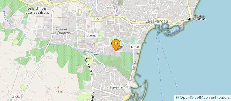 localisation de l'entreprise SAS MISTRAL PLAISANCE à LE LAVANDOU