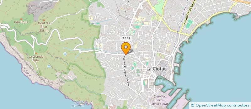localisation de l'entreprise SAS MITEX à LA CIOTAT