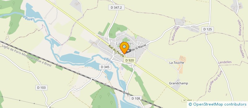 localisation de l'entreprise SAS MJA à BILLANCELLES