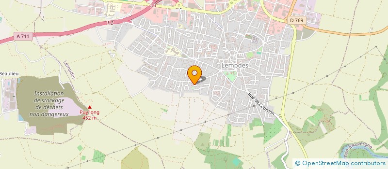 localisation de l'entreprise SAS MLM  LEMPDES