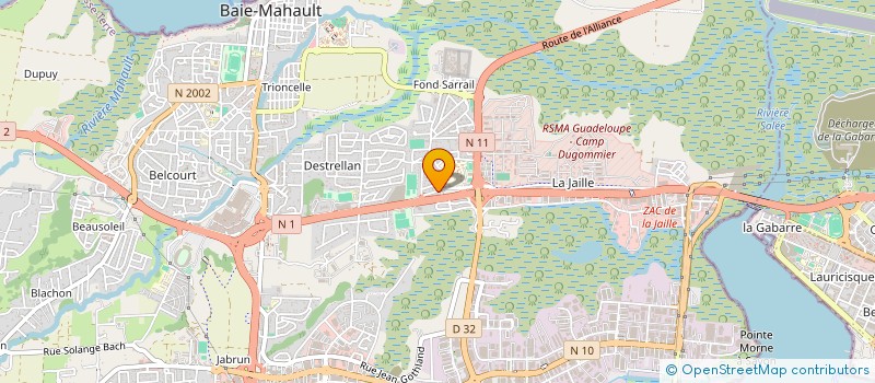 localisation de l'entreprise SAS MMG RENOV PLUS à BAIE-MAHAULT
