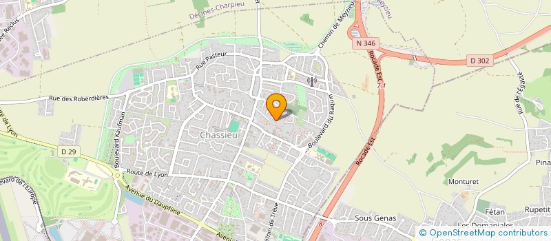 localisation de l'entreprise SAS MNO  CHASSIEU