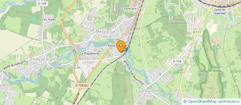 localisation de l'entreprise SAS MOBILITE TRANSPORTS 39  MESSIA-SUR-SORNE