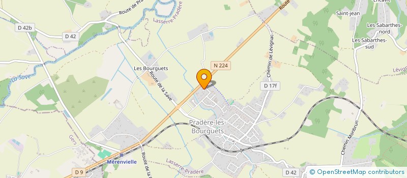 localisation de l'entreprise SAS MODE ALU  LASSERRE-PRADERE