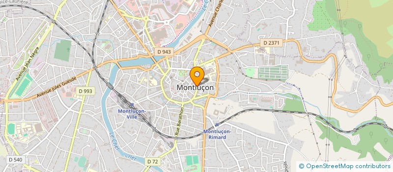 localisation de l'entreprise SAS MODERN' GARAGE à MONTLUCON