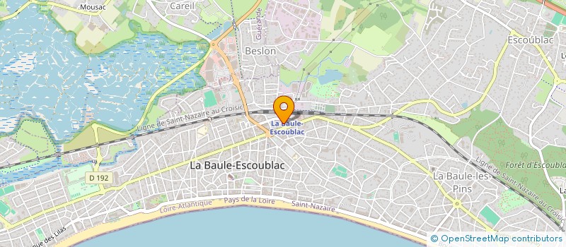 localisation de l'entreprise SAS MOGAS  LA BAULE-ESCOUBLAC