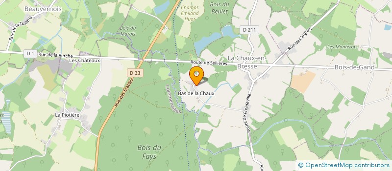 localisation de l'entreprise SAS MOLLIER  LA CHAUX-EN-BRESSE