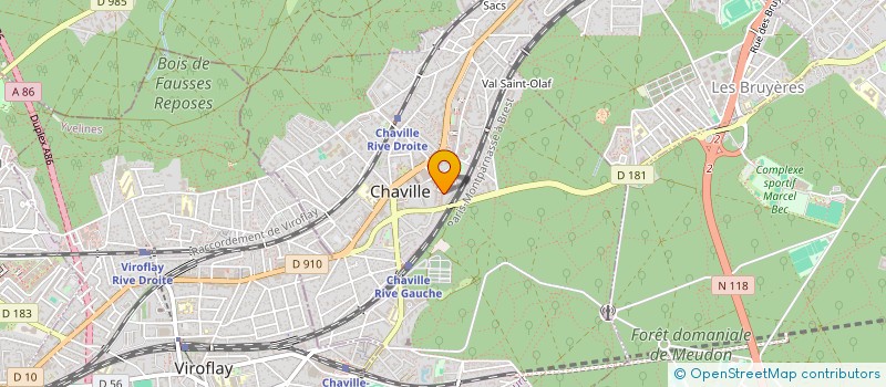 localisation de l'entreprise SAS MON SALON B&B à CHAVILLE