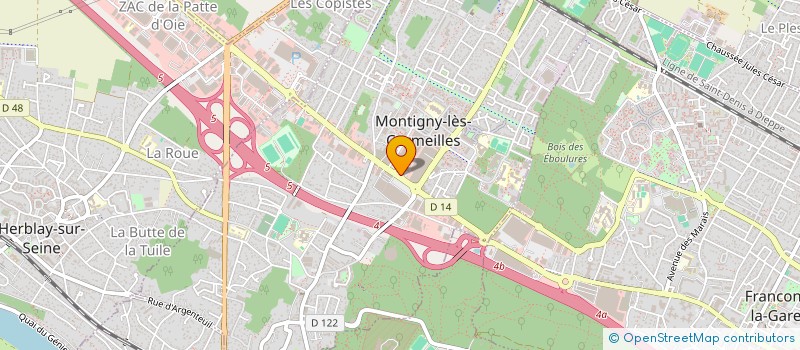 localisation de l'entreprise SAS MONCHOCO à MONTIGNY-LES-CORMEILLES