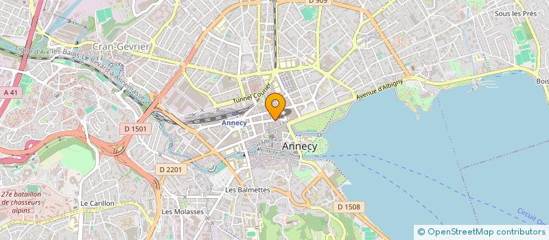 localisation de l'entreprise SAS MONICIA à ANNECY