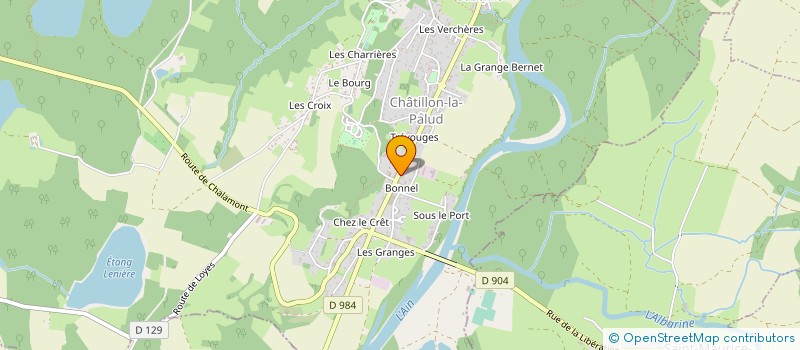 localisation de l'entreprise SAS MONNET-GARAGE DE LA COTIERE  CHATEAU-GAILLARD