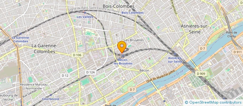 localisation de l'entreprise SAS MONSIEUR MARC BORGNA  ASNIERES-SUR-SEINE